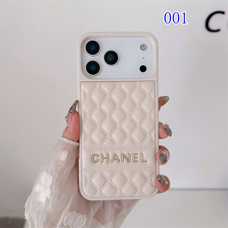 CHANEL ホワイト キルティング iPhoneケース シャネル iphone17pro ケース ブランド キルティング chanel