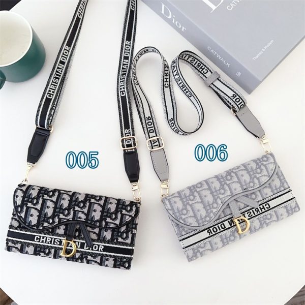 dior iphone17 ケース スマホケース 手帳型 ショルダーストラップ 16/iphone16pro ケース ディオール iphone15/14/13ケース ブランド コピー iphone ケース 手帳型 可愛い iphoneケース ブランド レディース ストラップ カードケース付き - 画像 (4)