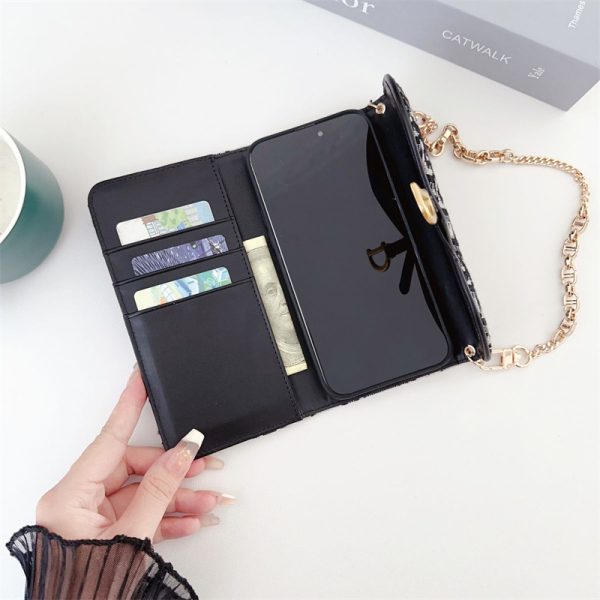 dior iphone17 ケース スマホケース 手帳型 ショルダーストラップ 16/iphone16pro ケース ディオール iphone15/14/13ケース ブランド コピー iphone ケース 手帳型 可愛い iphoneケース ブランド レディース ストラップ カードケース付き - 画像 (11)