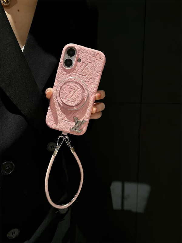 ルイヴィトン iphone16ケース ブランド magsafe ギャラクシー ケース galaxy S25U ヴィトン ストラップ付き iphoneケース14/13 スマホカバー スタンド 人気 女子 - 画像 (3)