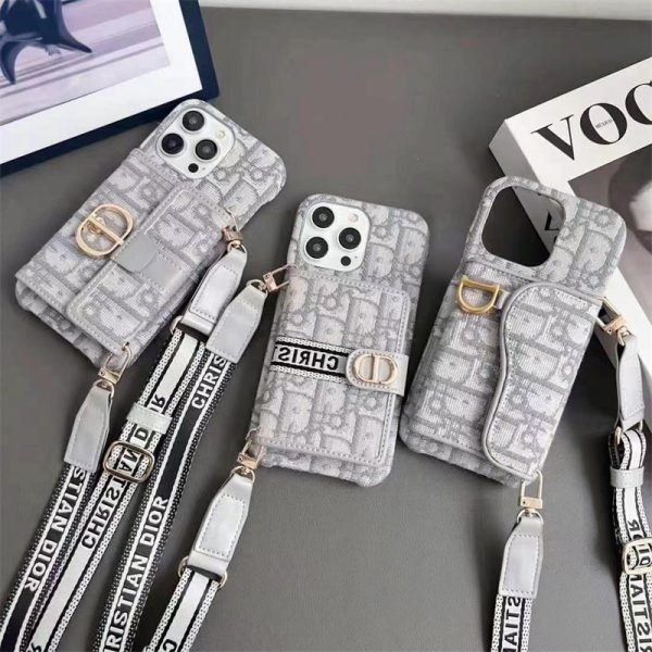 dior スマホ ショルダー ディオール オブリーク iPhone17/17pro ケース 肩掛け iphone16/15pro max ケース カード ケース 付き iphone14/12/11 ケース 斜めがけ ブランド 背面収納