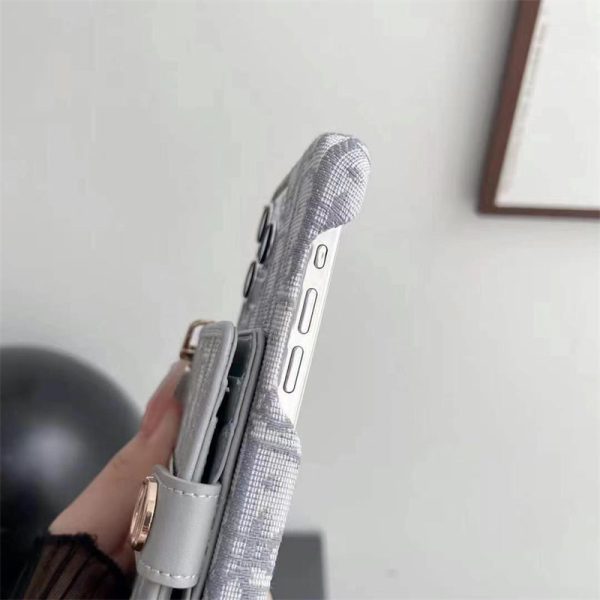 dior スマホ ショルダー ディオール オブリーク iPhone17/17pro ケース 肩掛け iphone16/15pro max ケース カード ケース 付き iphone14/12/11 ケース 斜めがけ ブランド 背面収納 - 画像 (8)