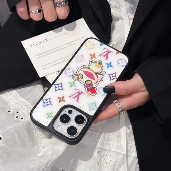 ルイヴィトン 村上隆 新作 MagSafe 対応 iPhoneケース パンダ ブランド iphone16pro/15pro ケース ルイ･ヴィトン × 村上隆 コラボ 人気ブランド iphone14promax ケース キャラクター 大人可愛い - 画像 (3)
