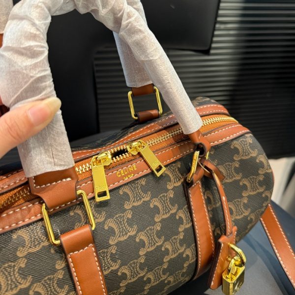 CELINE【入手困難】ボストンバッグ レディース ブランド 2WAY ショルダーバッグ モノグラム セリーヌ 女性バッグ 30代 40代 ストリート サッチエル バッグ ユニセックス - 画像 (5)