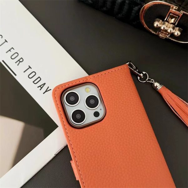 HERMES アイフォン16pro/16plusケース 革 エルメス 風 iphone15/15pro ケース 手帳型 iphone7/8/se2 iphone11pro 携帯ケース 高級 ブランド スマホケース カード入れ シンプル - 画像 (9)