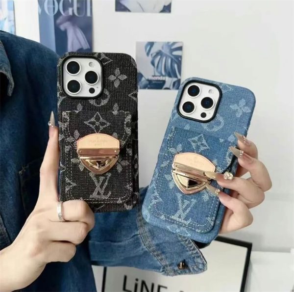 ヴィトン デニム iphone16/16pro ケース ハイ ブランド 斜め掛け ショルダー iphone15 promax/14pro ケース カード 収納 スマホケース ブランド アイフォン13pro ケース ストラップ付き vuitton 携帯ケース - 画像 (9)