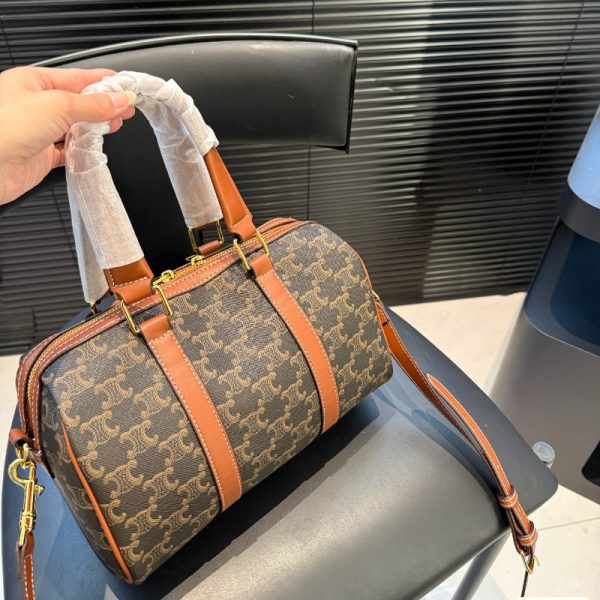 CELINE【入手困難】ボストンバッグ レディース ブランド 2WAY ショルダーバッグ モノグラム セリーヌ 女性バッグ 30代 40代 ストリート サッチエル バッグ ユニセックス - 画像 (3)