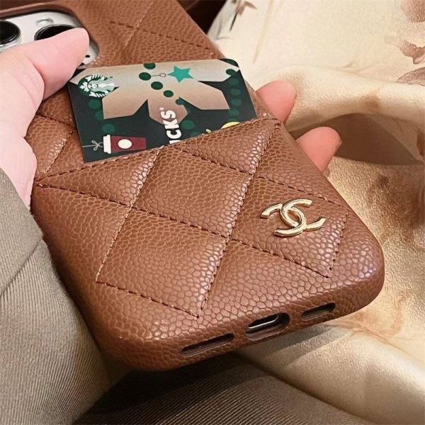 シャネル キャビア スキン IPhone17/17air/16/16pro max ケース iphoneケース カード収納 ブランド chanel スマホケース コピー iphone15/15pro ケース ブランド 人気 アイ フォン14 ケース かわいい - 画像 (7)