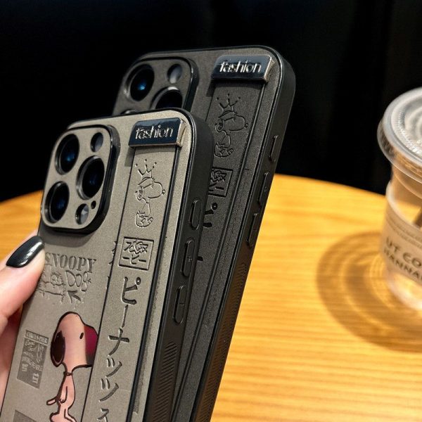 スヌーピー iPhone ケース ブランド iPhone17/16pro ケース SNOOPY ピーナッツ キャラクター かわいい アイフォン 15pro/14 ケース レザー スマホ ケース 韓国 バンド付き 高校生 - 画像 (11)