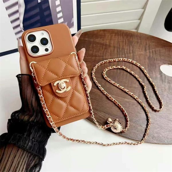 シャネル iphone17air ケース ショルダー ブランド chanel パロディ iphone17/16 ケース iphone15/15plus ケース レザー ブランド マトラッセ iphone14/13 ケース スマホケース カード入れ iphone ケース 肩掛け ブランド - 画像 (2)