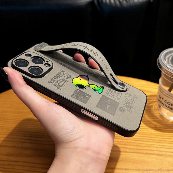 スヌーピー iPhone ケース ブランド iPhone17/16pro ケース SNOOPY ピーナッツ キャラクター かわいい アイフォン 15pro/14 ケース レザー スマホ ケース 韓国 バンド付き 高校生 - 画像 (8)