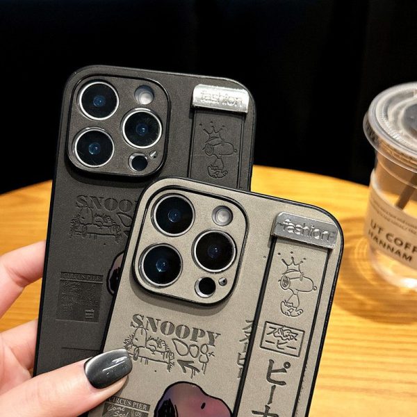 スヌーピー iPhone ケース ブランド iPhone17/16pro ケース SNOOPY ピーナッツ キャラクター かわいい アイフォン 15pro/14 ケース レザー スマホ ケース 韓国 バンド付き 高校生 - 画像 (10)