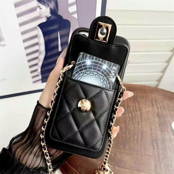 シャネル iphone17air ケース ショルダー ブランド chanel パロディ iphone17/16 ケース iphone15/15plus ケース レザー ブランド マトラッセ iphone14/13 ケース スマホケース カード入れ iphone ケース 肩掛け ブランド - 画像 (11)