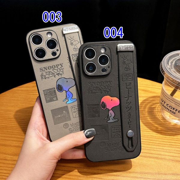 スヌーピー iPhone ケース ブランド iPhone17/16pro ケース SNOOPY ピーナッツ キャラクター かわいい アイフォン 15pro/14 ケース レザー スマホ ケース 韓国 バンド付き 高校生 - 画像 (14)