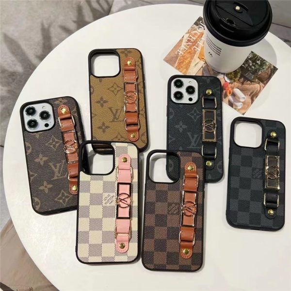 ヴィトン風 iphone17/16/15 ケース ベルト付き iphone14/14promax ケース 大人 可愛い ブランド LV iphone14pro/13pro ケース お揃い モノグラム ダミエ柄 - 画像 (10)