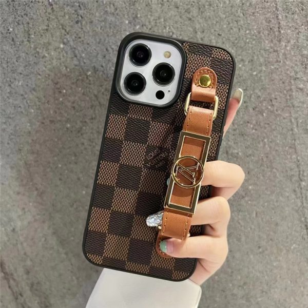 ヴィトン風 iphone17/16/15 ケース ベルト付き iphone14/14promax ケース 大人 可愛い ブランド LV iphone14pro/13pro ケース お揃い モノグラム ダミエ柄 - 画像 (7)