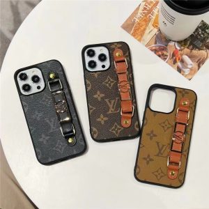 ヴィトン風 iphone17/16/15 ケース ベルト付き iphone14/14promax ケース 大人 可愛い ブランド LV iphone14pro/13pro ケース お揃い モノグラム ダミエ柄
