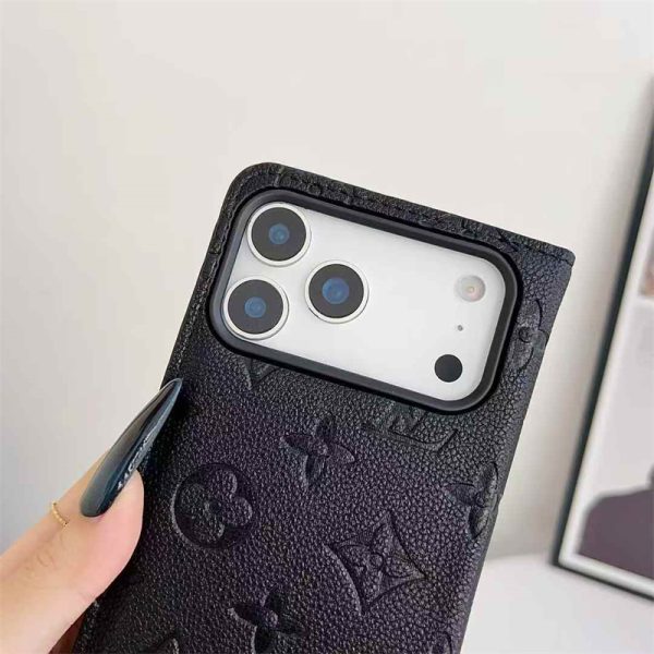 ルイ ヴィトン 手帳型 iphone17 pro maxケース ハイ ブランド おすすめ レザー iphone エアー ケース 革 耐 衝撃 最強 iPhone16/15pro max/14 カバー カード 入れ ブランド iphone13/12/11 ケース お揃い カップル - 画像 (7)