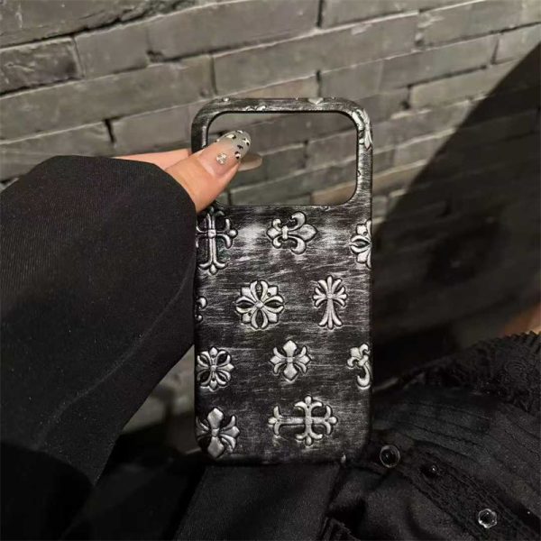 クロムハーツ iPhone17 ケース ブランド iPhone 17 air pro max カバー おしゃれ chrome hearts かっこいい スマホ ケース お揃い カップル iPhone16/16pro/16プラス ケース 人気 女子 - 画像 (8)
