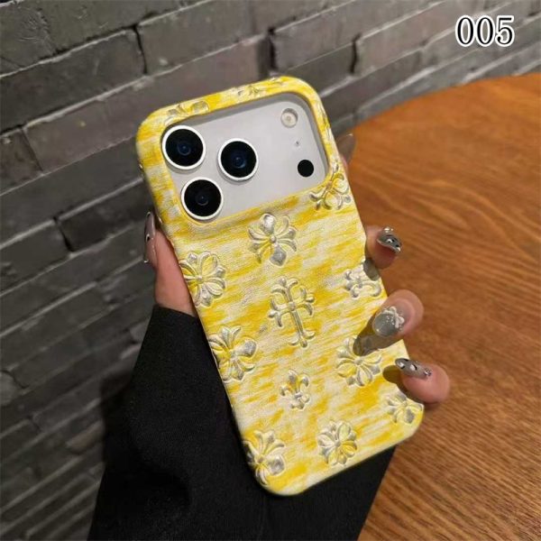 クロムハーツ iPhone17 ケース ブランド iPhone 17 air pro max カバー おしゃれ chrome hearts かっこいい スマホ ケース お揃い カップル iPhone16/16pro/16プラス ケース 人気 女子 - 画像 (5)