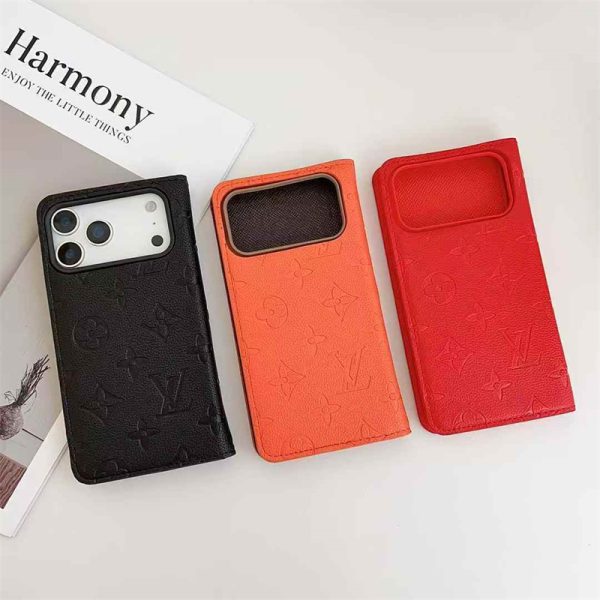 ルイ ヴィトン 手帳型 iphone17 pro maxケース ハイ ブランド おすすめ レザー iphone エアー ケース 革 耐 衝撃 最強 iPhone16/15pro max/14 カバー カード 入れ ブランド iphone13/12/11 ケース お揃い カップル - 画像 (9)