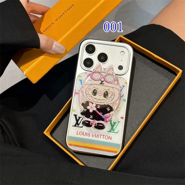 magsafe対応 iphone17/17proケース ヴィトン ハイ ブランド ラブブ iphone16 15pro max ケース ブランド かわいい LV iphoneケース14 pro 13 キャラクター iphone ケース 人気ブランド 女子 - 画像 (2)