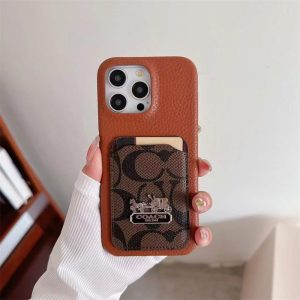 iphone17/17proケース coach スマホケース iphone16 pro max ブランド お 揃い カップル iphone15/14 pro ケース レザー iphone 13Pro 12 11proケース カード 収納 ハイ ブランド 人気 おすすめ