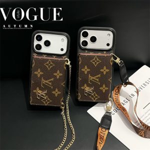 iphone 17pro ケース ルイ ヴィトン ハイ ブランド アイフォン air ケース スマホ ショルダー アイフォン 17 ケース かわいい  iphone16/15/14 ケース ハイ ブランド カード 収納 おしゃれ