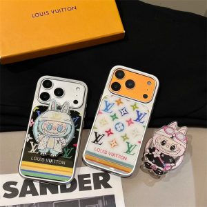 magsafe対応 iphone17/17proケース ヴィトン ハイ ブランド ラブブ iphone16 15pro max ケース ブランド かわいい LV iphoneケース14 pro 13 キャラクター iphone ケース 人気ブランド 女子