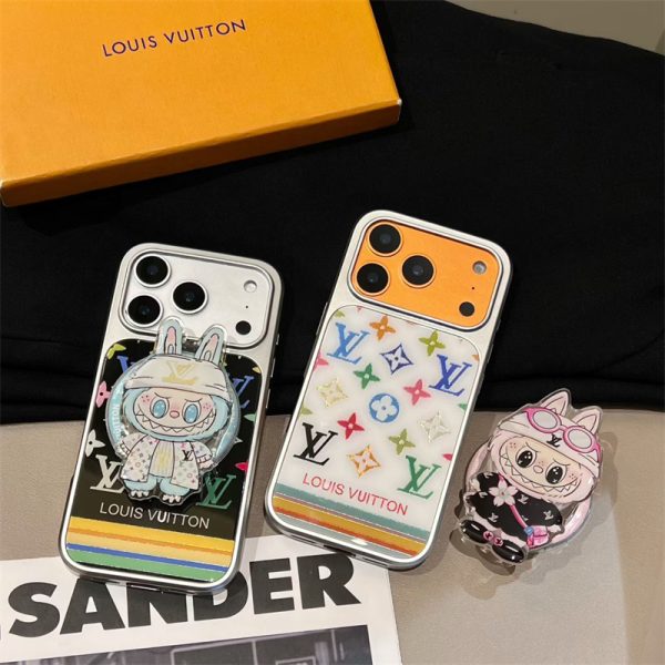 magsafe対応 iphone17/17proケース ヴィトン ハイ ブランド ラブブ iphone16 15pro max ケース ブランド かわいい LV iphoneケース14 pro 13 キャラクター iphone ケース 人気ブランド 女子
