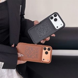 ロエベ iPhone17/17pro ケース ハイ ブランド iPhone16/15 ケース 人気 女子 iPhone14pro/13 ケース レザー おしゃれ 携帯 ケース 海外 有名人