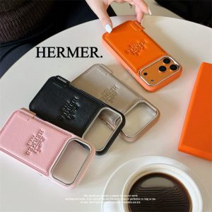 エルメス iPhone18pro/17pro ケース ハイ ブランド アイフォン 17promax ケース レザー スマホ ケース iPhone 16/15pro ケース 人気 女子 hermes 携帯 iPhone14/13pro ケース カップル お揃い