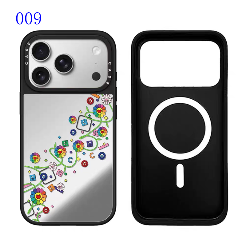 村上 隆 iphone17 ケース 人気 ブランド magsafe 村上隆 x CASETiFY iPhone 16/16plusケース カラフル花 デザイン iphone 15/14pro ケース 人気 女子 iphone13pro/12/11 ケース おすすめ - 画像 (10)