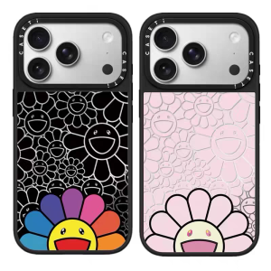 村上 隆 iphone17 ケース 人気 ブランド 村上隆 x CASETiFY iPhone 16/16plusケース カラフル花 デザイン iphone 15/14pro ケース 人気 女子 iphone13pro/12/11 ケース おすすめ