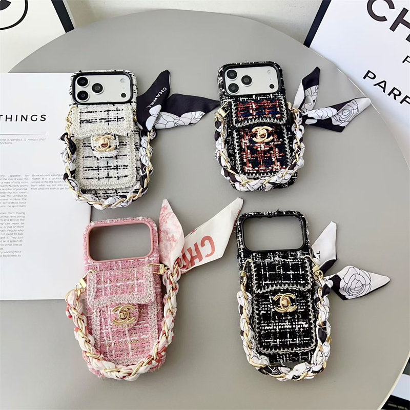 シャネル iphone17 ケース ショルダー ブランド chanel パロディ iphone16/16pro ケース ジャガード iphone15/14 ケース 人気ブランド iphone13/12pro ケース スマホケース カード入れ iphone ケース 斜め掛け ブランド