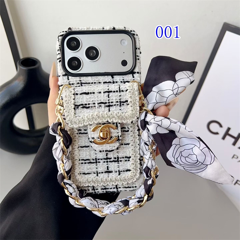 シャネル iphone17 ケース ショルダー ブランド chanel パロディ iphone16/16pro ケース ジャガード iphone15/14 ケース 人気ブランド iphone13/12pro ケース スマホケース カード入れ iphone ケース 斜め掛け ブランド - 画像 (2)