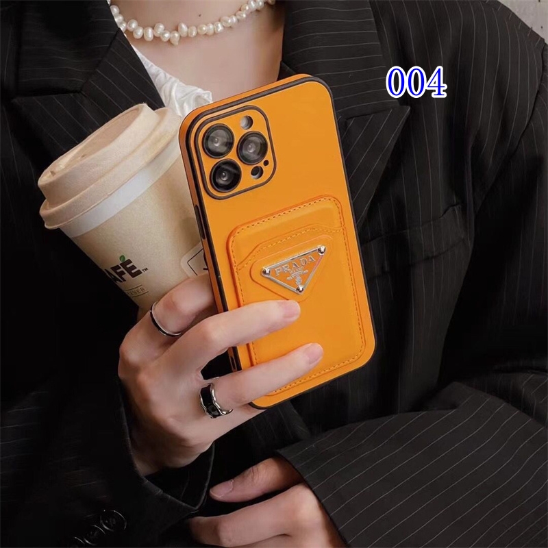 prada iphone ケース iphone 17 pro max ケース ハイ ブランド プラダ iphone16pro/15pro ケース カード ケース 付き スマホケース おしゃれ iPhone 14/13/12 ケース メンズ 黒 人気 - 画像 (7)