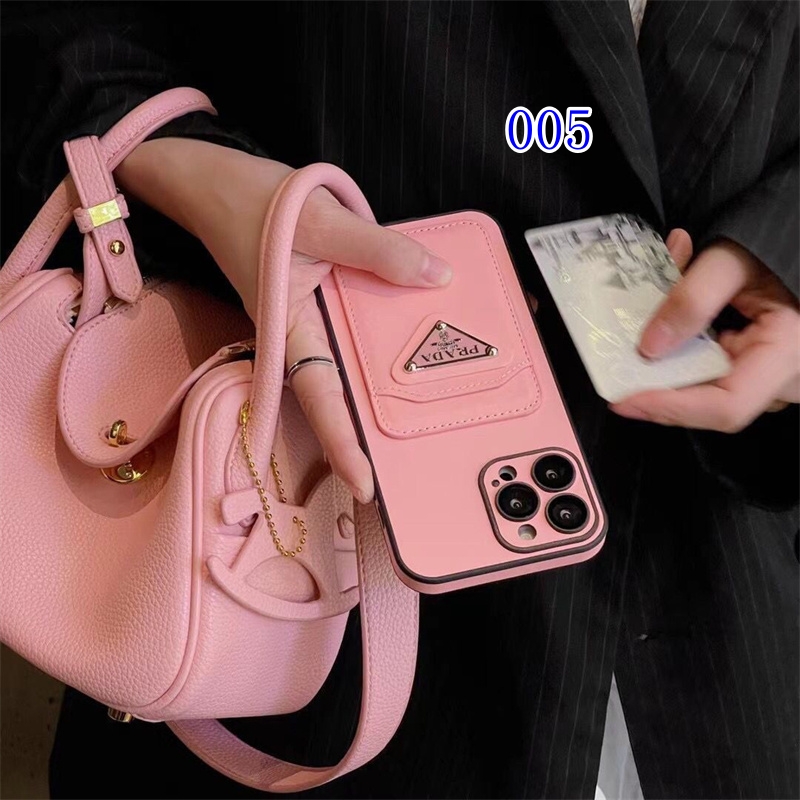 prada iphone ケース iphone 17 pro max ケース ハイ ブランド プラダ iphone16pro/15pro ケース カード ケース 付き スマホケース おしゃれ iPhone 14/13/12 ケース メンズ 黒 人気 - 画像 (9)