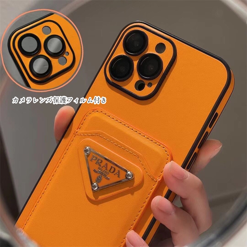 prada iphone ケース iphone 17 pro max ケース ハイ ブランド プラダ iphone16pro/15pro ケース カード ケース 付き スマホケース おしゃれ iPhone 14/13/12 ケース メンズ 黒 人気 - 画像 (8)