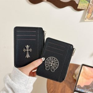 クロム ハーツ カード ケース ブランド メンズ 財布 おすすめ カード ケース 財布 代わり 高校生 財布 CHROME HEARTS コイン カード ケース ストリート かっこいい  名刺 入れ ミニ 財布