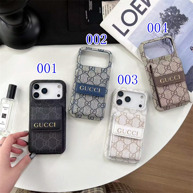 グッチ iphone ケース iphone 17 pro max ケース カード 収納 GUCCI スマホケース iphone16/15pro ブランド お 揃い カップル iphone15/14 pro max ケース レザー iphone13Pro ケース 革 ハイ ブランド 人気 おすすめ - 画像 (11)