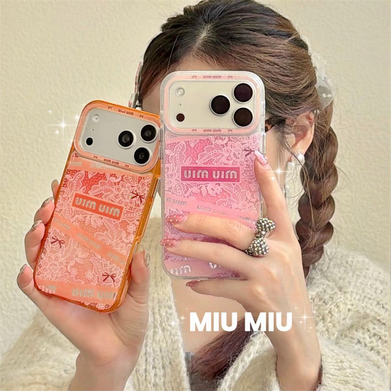 miumiu iphone17 ケース ブランド iphone16 ケース 人気 ブランド 女子 2026 新作 ミュウミュウ 花柄 アイフォン15/14ケース おしゃれ かわいい