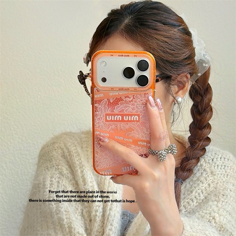 miumiu iphone17 ケース ブランド iphone16 ケース 人気 ブランド 女子 2026 新作 ミュウミュウ 花柄 アイフォン15/14ケース おしゃれ かわいい - 画像 (4)