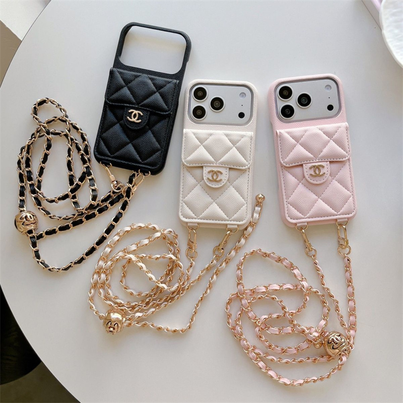 iphone ケース ハイ ブランド CHANEL iphone17pro/17promax ケース カード 収納 背面 iphone16/15 ケース ストラップ付き スマホ ケース ショルダー 芸能人 おしゃれ  iPhone14plus/13 ケース 人気 女子