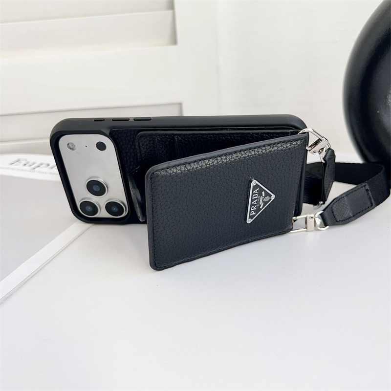 prada iphone17/17pro ケース カードケース 付き プラダ iphone16plus/15 ケース スマホ ショルダー iphone 14pro/13 ケース ブランド メンズ iphone ケース カード 収納 背面 ブランド iphone ケース ストラップ付き - 画像 (8)