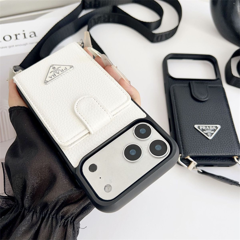 prada iphone17/17pro ケース カードケース 付き プラダ iphone16plus/15 ケース スマホ ショルダー iphone 14pro/13 ケース ブランド メンズ iphone ケース カード 収納 背面 ブランド iphone ケース ストラップ付き - 画像 (11)