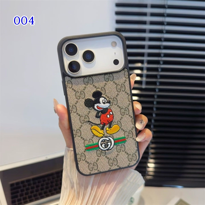 GUCCI スマホケース iphone 17/17pro ケース iphone ケース 16/15 ブランド iphone14pro/13 ケース 刺繍 おしゃれ iphone12/11 ケース 大人 可愛い - 画像 (5)