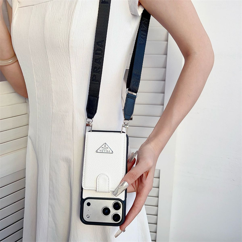 prada iphone17/17pro ケース カードケース 付き プラダ iphone16plus/15 ケース スマホ ショルダー iphone 14pro/13 ケース ブランド メンズ iphone ケース カード 収納 背面 ブランド iphone ケース ストラップ付き - 画像 (6)