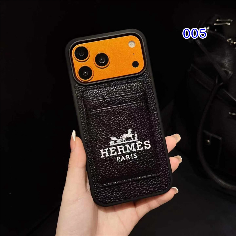 magsafe iphone air ケース エルメス iPhone17 ケース ブランド レザー iPhone 16plus/15pro ケース カード 収納 hermes iPhone14/13 ケース カップル おすすめ - 画像 (7)