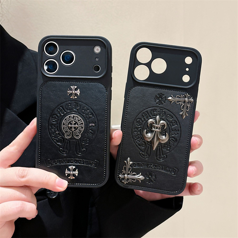 iphone17pro ケース メンズ ブランド CHROME HEARTS iphone16/15pro ケース かっこいい iphone14/13 ケース ハイ ブランド 韓国 スマホケース アイフォン12 ケース